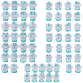 Suwimut 62 Pieces Fondant Letter Cutters, Plastic Alphabet Cake Mold Decorating Tools, Embosser Cutter Cookie Stamp Impress, Uppercase Lowercase DIY Sugar Craft Cookies Plunger