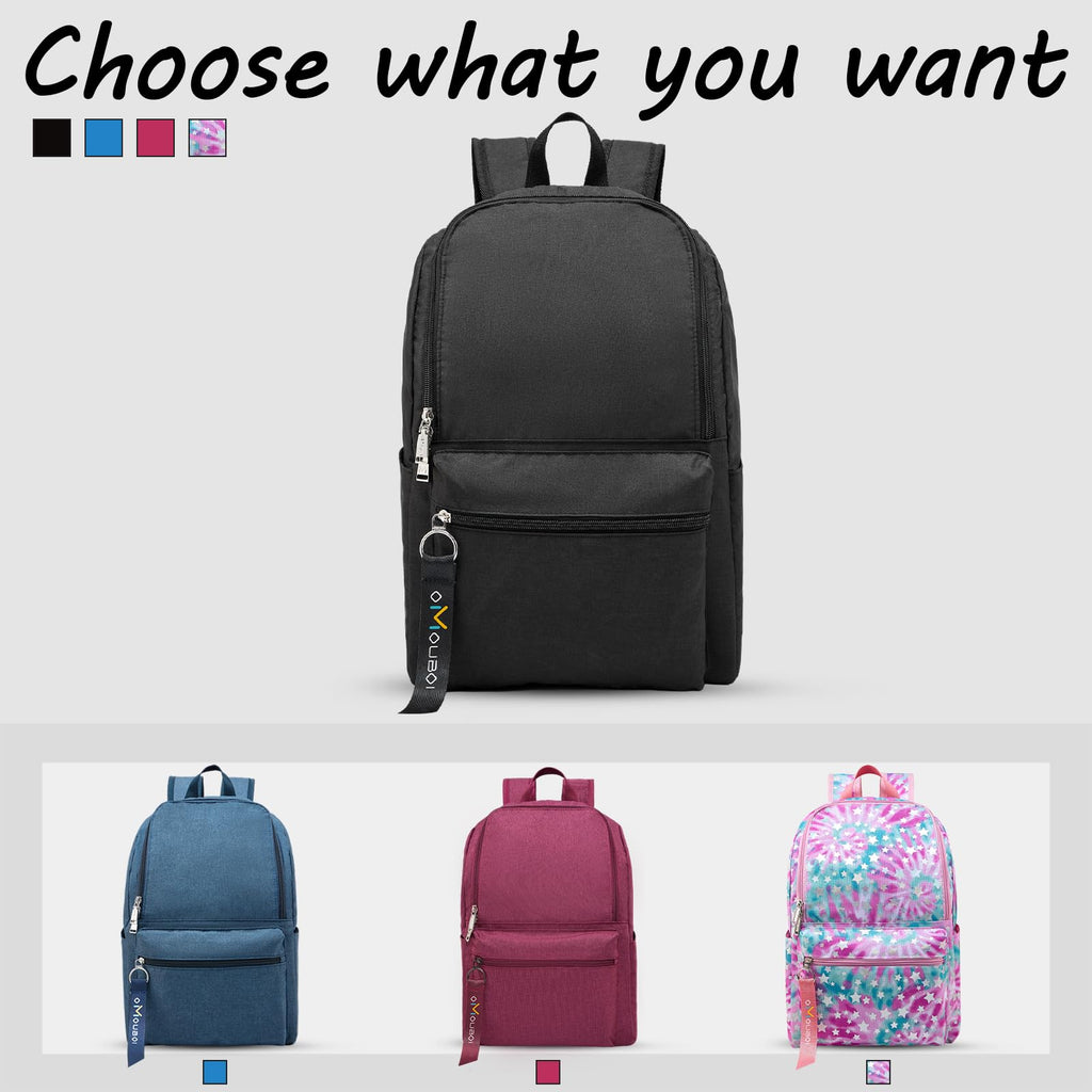 OMOUBOI Casual Backpack, Laptop School Travel Backpack for Women & Men, Superbreak Backpack Fits Tourism Business (Black)