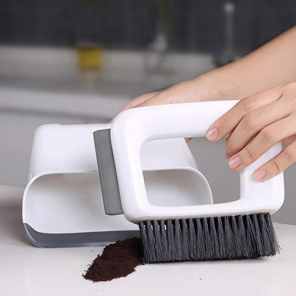 Mini Dustpan and Brush Sets Broom Perfect Fit Portable Handheld for Keyboard Bedroom Bathroom Kitchen Counter Camping Tent BBQ Table