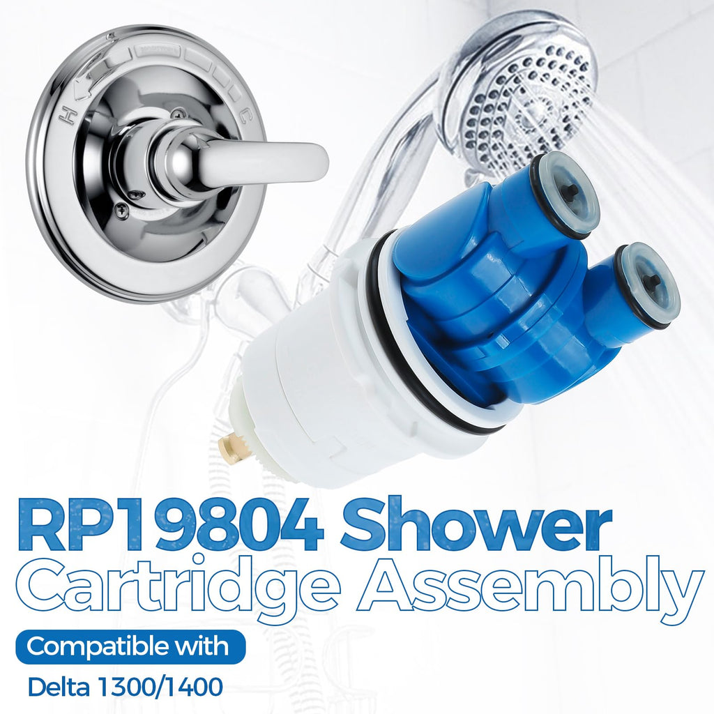 ETERMETA RP19804 Shower Cartridge Assembly Replacement for Delta 1300/1400, RP19804 Pressure Balance Cartridge Compatible with Delta Select Monitor Valves (1993-2007), 1 Pack