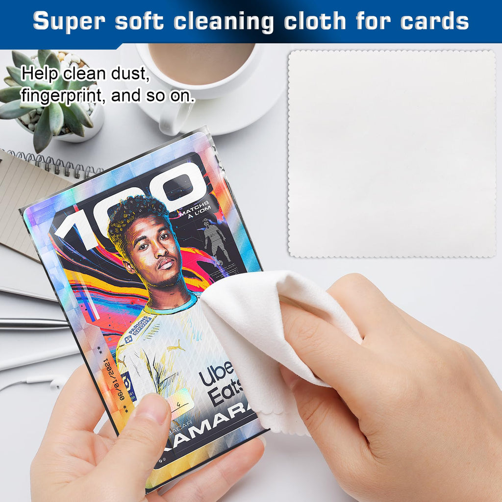 Luxiv Card Grading Centering Tool Kit, Card Center Tool with 30X Magnifying Implement, 2 Pcs Clean Cloth, Right Angle