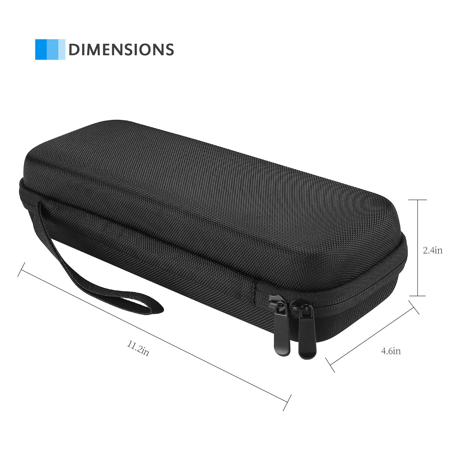 ProCase Hard EVA Stethoscope Case, Shockproof EVA Travel Carrying Case Storage Bag for 3M Littmann/Omron/ADC/Dixie EMS Stethoscope, with Extra Mesh Pockets for Small Accessories -Black