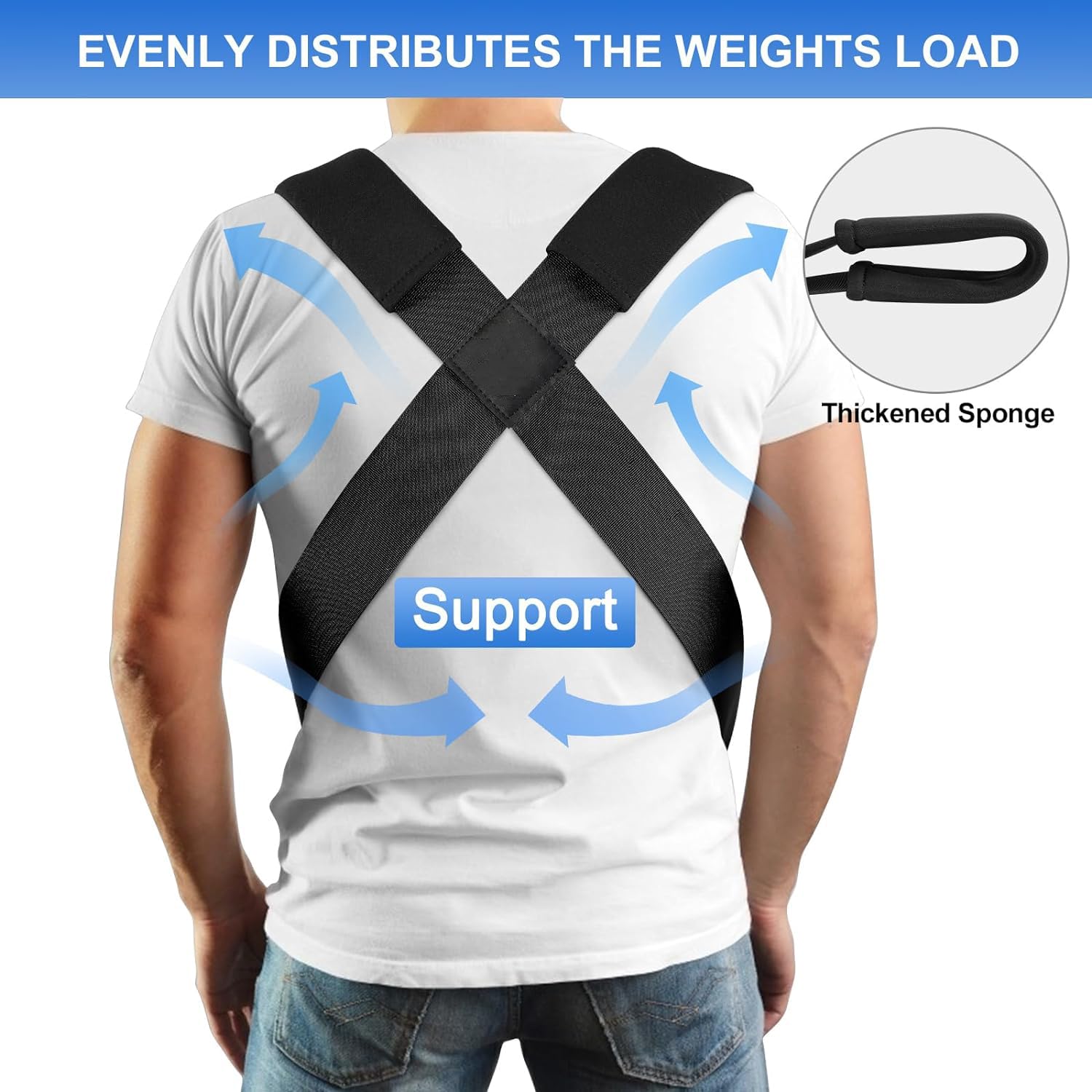 MAXBROTHERS Moving Straps, Lifting Strap for 2 Movers, Shoulder Lifting and Moving System for Appliances, Furniture, Mattresses or Heavy Objects up to 440lbs, Black