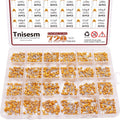 Tnisesm 720 Pcs 24Value Ceramic Capacitor Assortment Kit 0.1uF-100nF DIP Monolithic Multilayer Chip Capacitors in a Box Tn-19