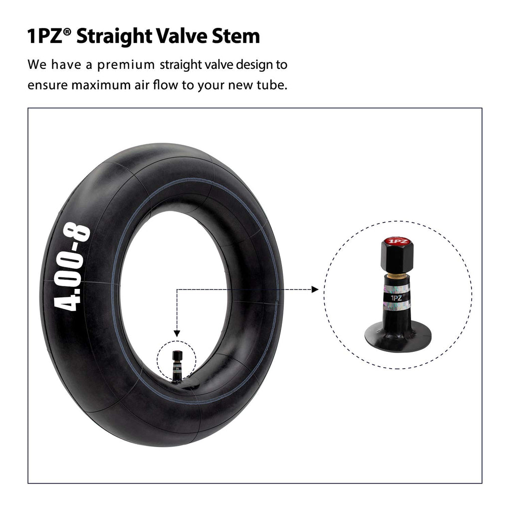 1PZ 48T-X02 4.80/4.00-8 Inner Tube Replacement for Hand Truck Dolly Lawn Mower Snow Blower Wheelbarrow Generator