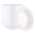 100 Count Disposable 18 ounce White Plastic Soup Bowls