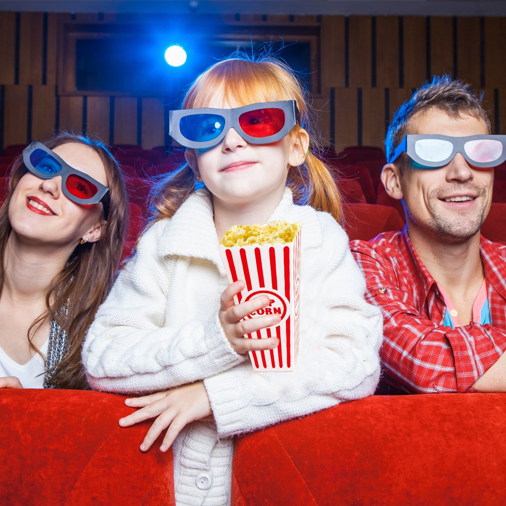 [Novelty Place] Plastic Red & White Striped Classic Popcorn Containers for Movie Night - 4" Square x 8" Deep (4 Pack)