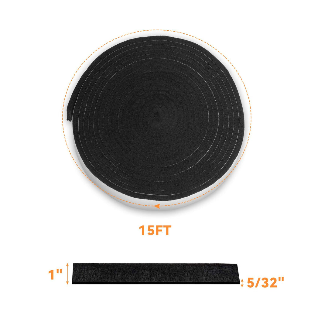Onlyfire BBQ High Heat Gasket Replacement with Adhesive Fits Kamado Smokers Grills like Big Green Egg, Kamado Joe, Vision Grills
