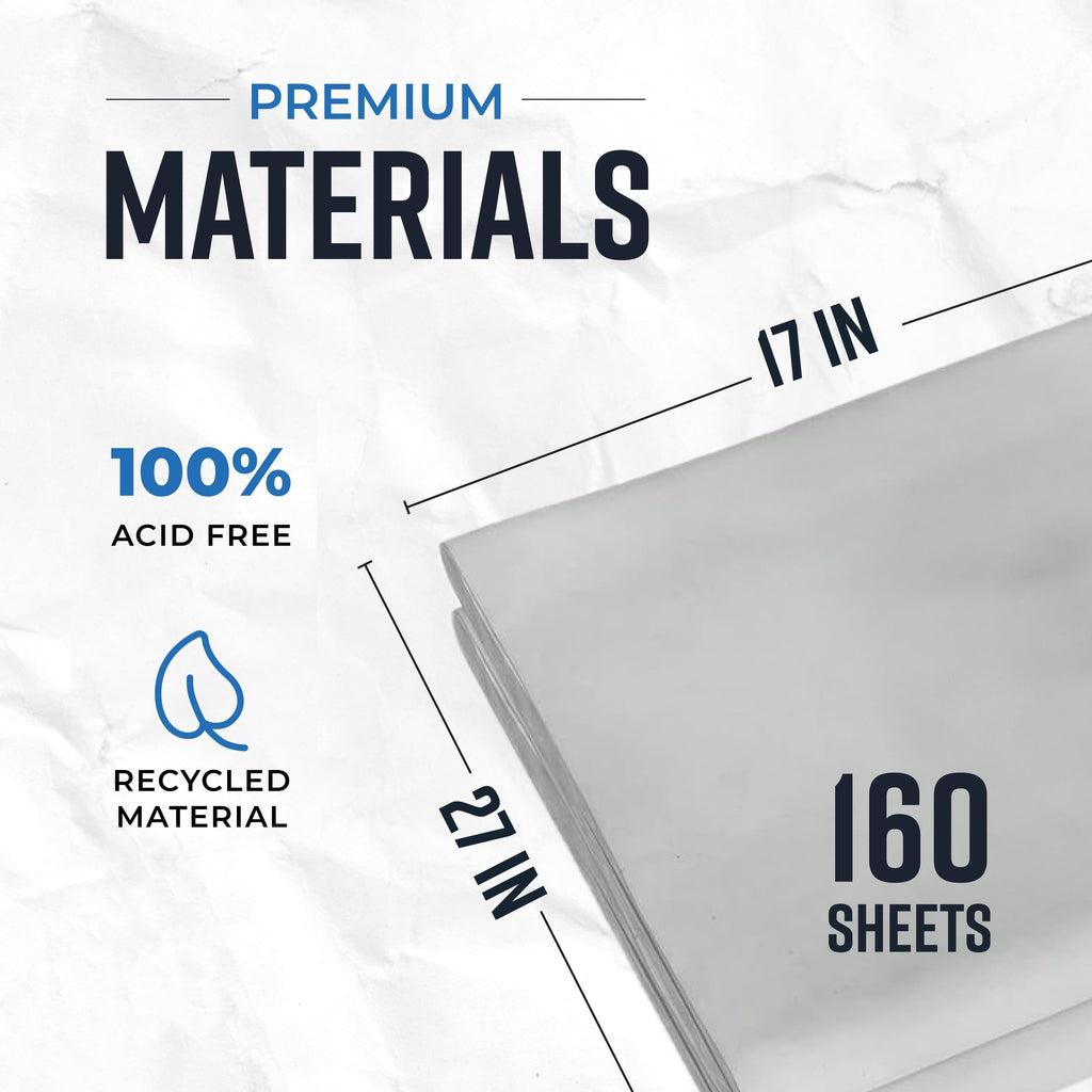 Bryco Goods Newsprint Packing Paper Sheets for Moving - 5lb - 160 Sheets - Moving & Shipping Supplies - 27" x 17" - Wrapping & Protecting Fragile Items - Newspaper Paper