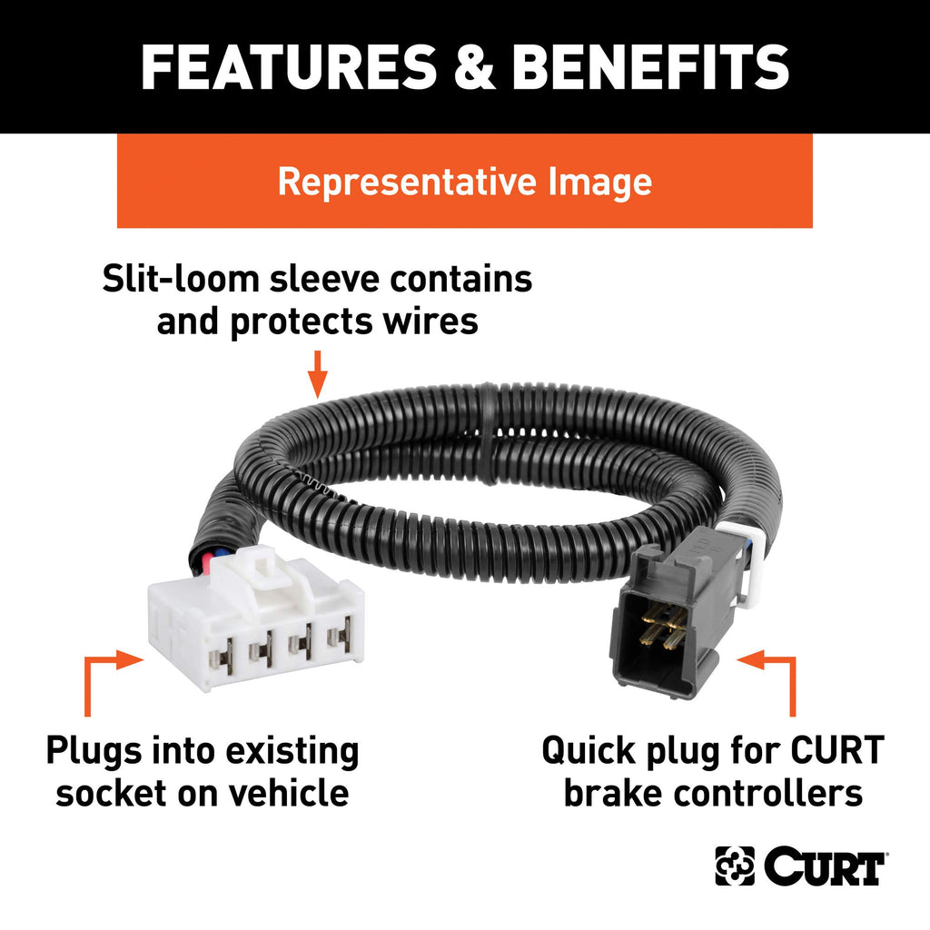 Curt Manufacturing 51362 Brake Control Wiring Harness
