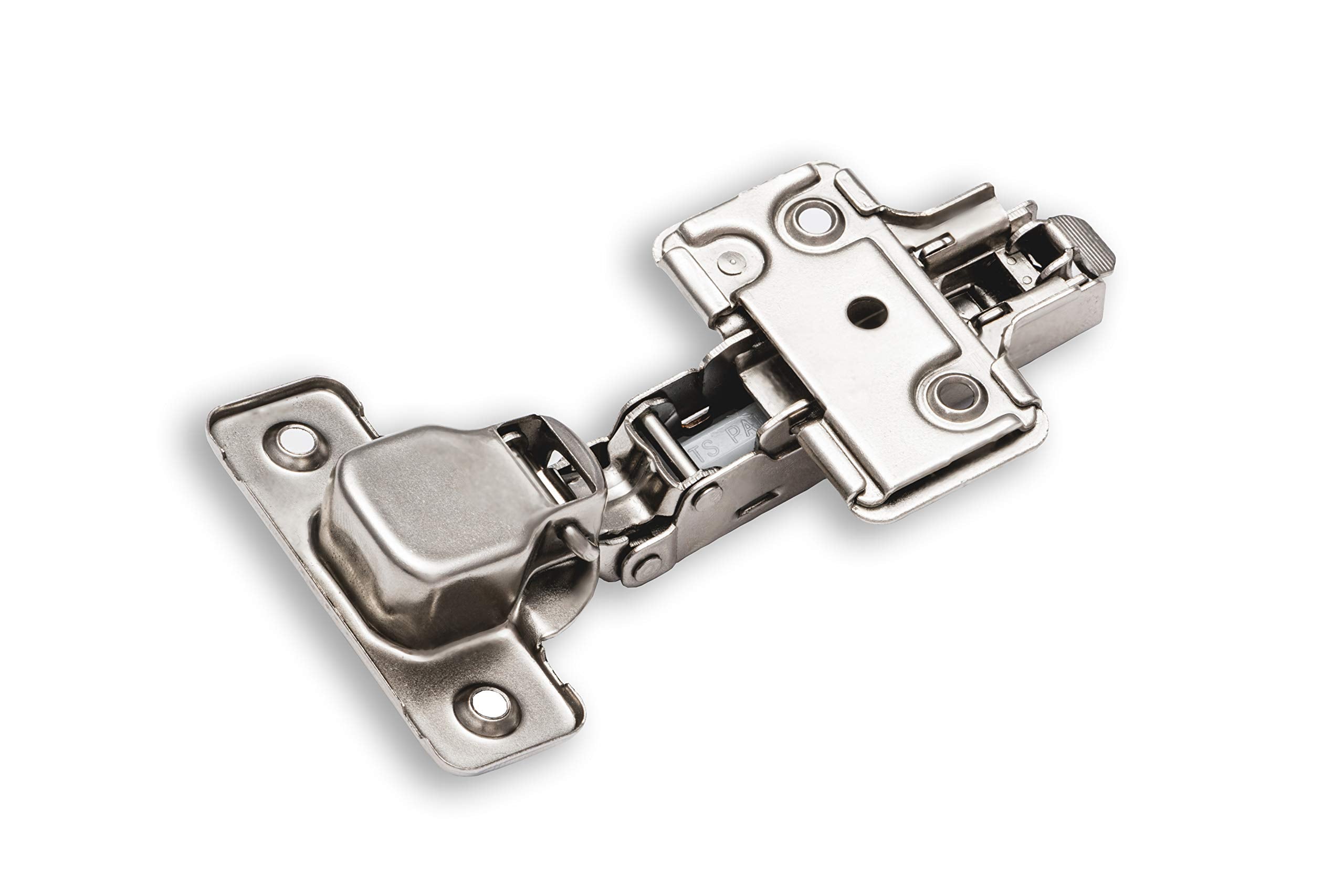 Berta 4-Pack Full Overlay Frameless Soft-Close European Hinges, 110° 3D Adjustable, Clip-On Concealed Kitchen Cabinet Door Hinges with Screws - Ideal for Modern Cabinets