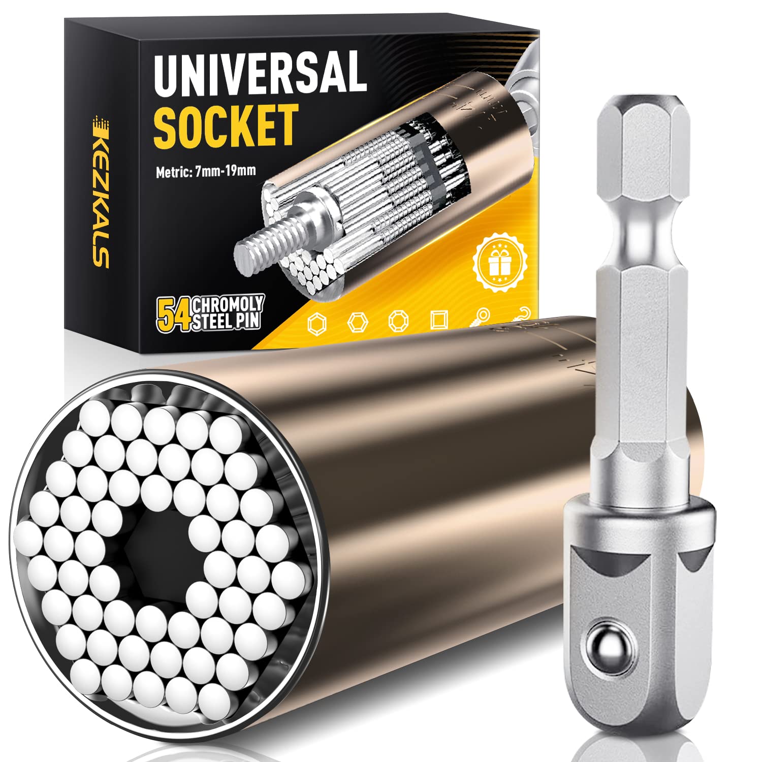 KEZKALS Gifts for Men Husbands, Universal Socket Tool, Birthday Gifts for Men, Anniversary Mens Gifts for Him, Mens Gifts for Dad Him Boyfriend, Fathers Day Gift from Daughter Wife, Cool Gadgets Tools