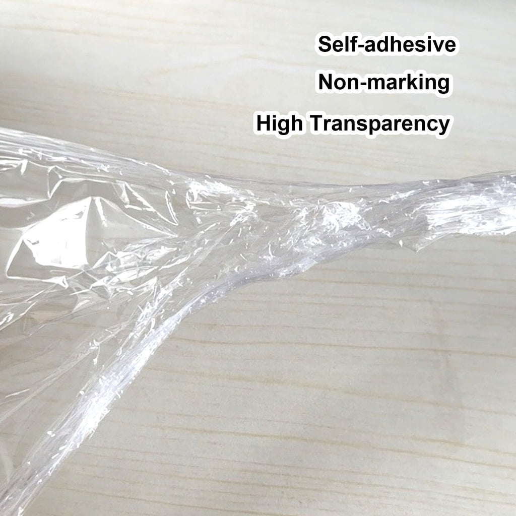 AMOGATO Stretch Film - 15 Inch x 1000 Feet x 2 Pack, Heavy Duty Clear Stretch Wrap, Strong, Residue-Free, Easy to Use, 60 Gauge Stretch Wrap Film for Moving and Packaging