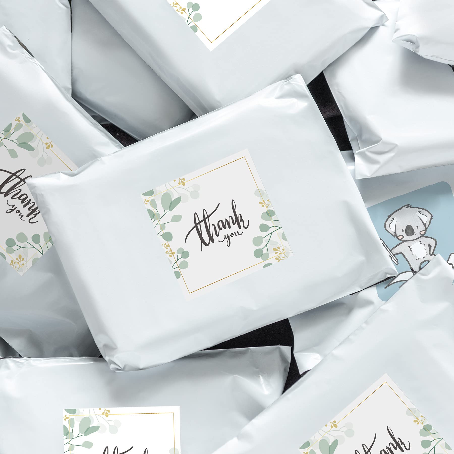 Koala Sticker Paper, Matte White, 100 Sheets 8.5x11 Inch Printable Full Sheet Label Paper for Inkjet Printers