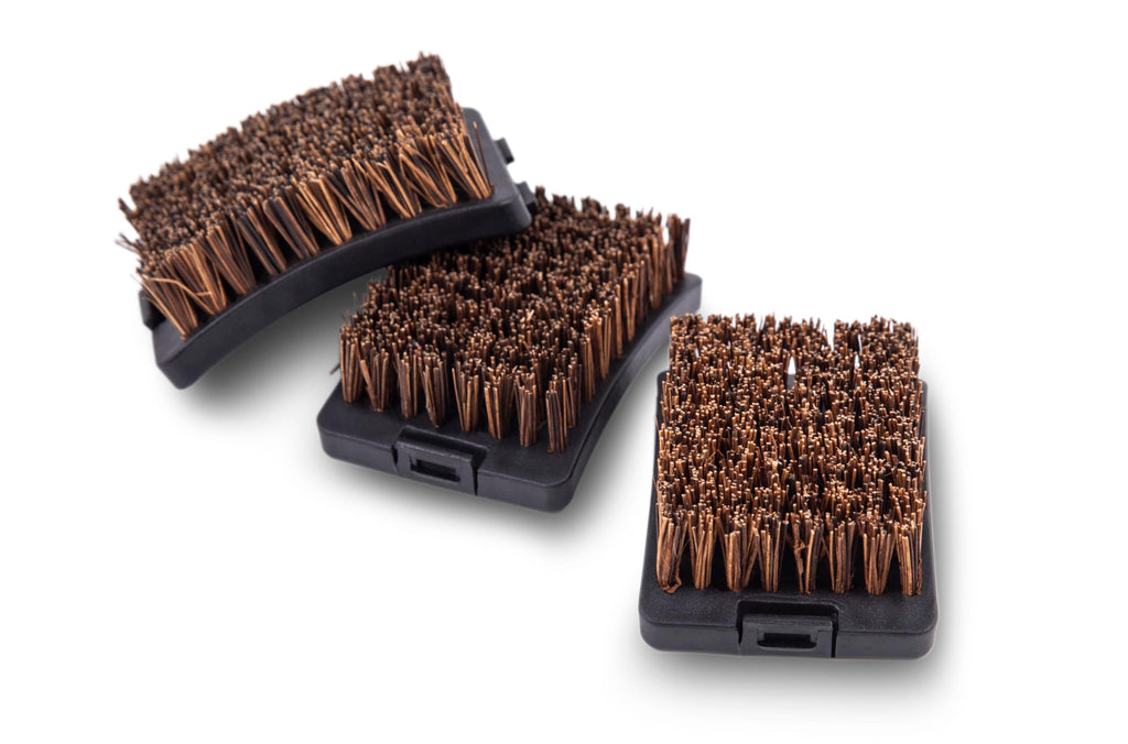 Broil King 64658 Replacement Palmyra Bristle Brush Heads (3 Pcs)