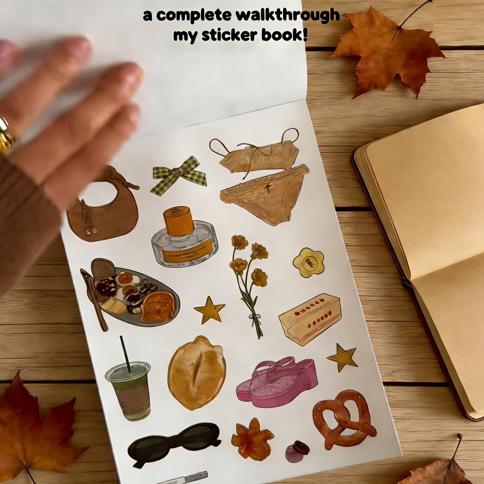 Girlhood Sticker Book - Aesthetic Cozy Stickers (1260+ Vintage Retro Designs) | Journaling/Scrapbooking DIY, Campus & Coffee Shop Craft Gift