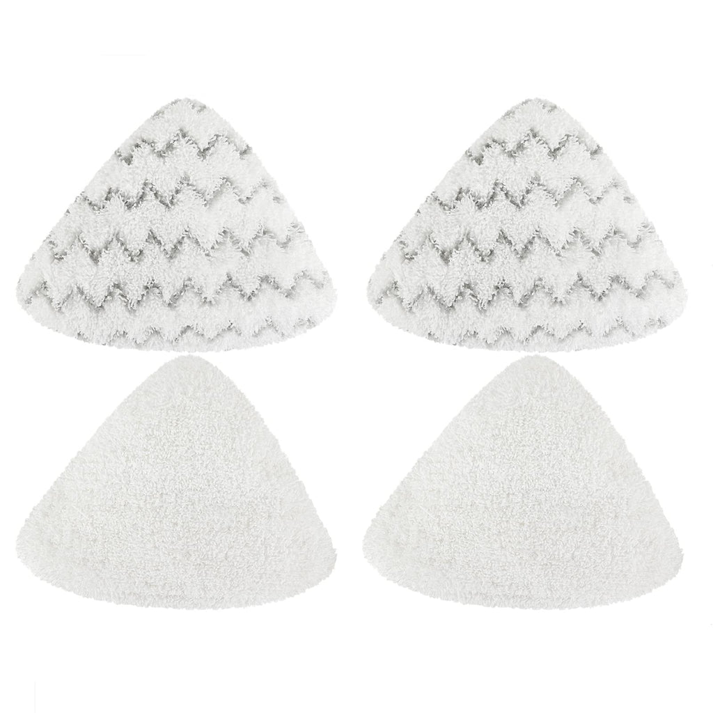 Steam Mop Pads Compatible with Bissell PowerEdge and PowerForce Lift Off 2-in-1 Series 2078 20781 2165 20781 2814C Steam Mop Cleaner Replacement Mop Cloth (2 Soft + 2 Scrubby)