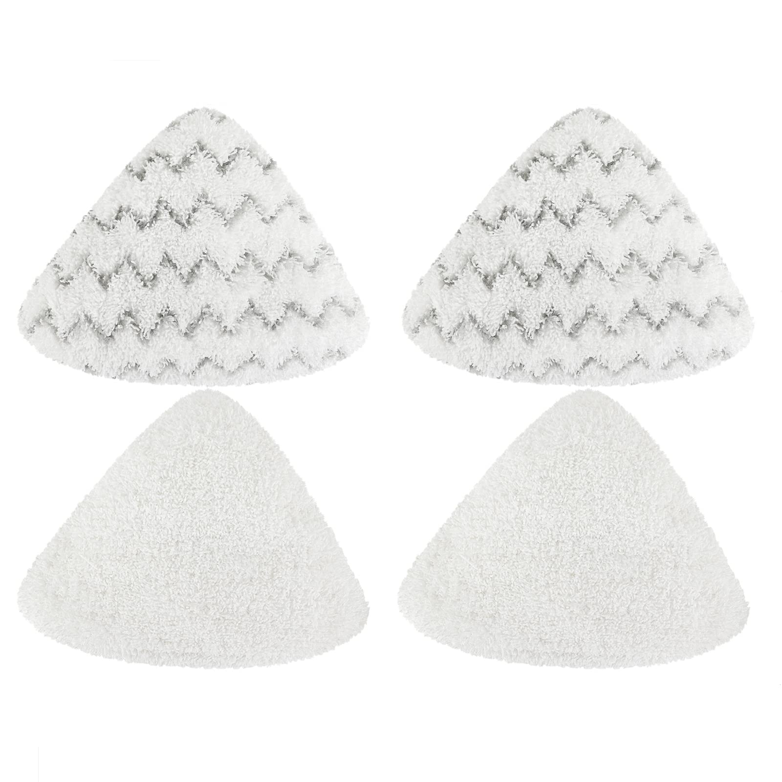 Steam Mop Pads Compatible with Bissell PowerEdge and PowerForce Lift Off 2-in-1 Series 2078 20781 2165 20781 2814C Steam Mop Cleaner Replacement Mop Cloth (2 Soft + 2 Scrubby)