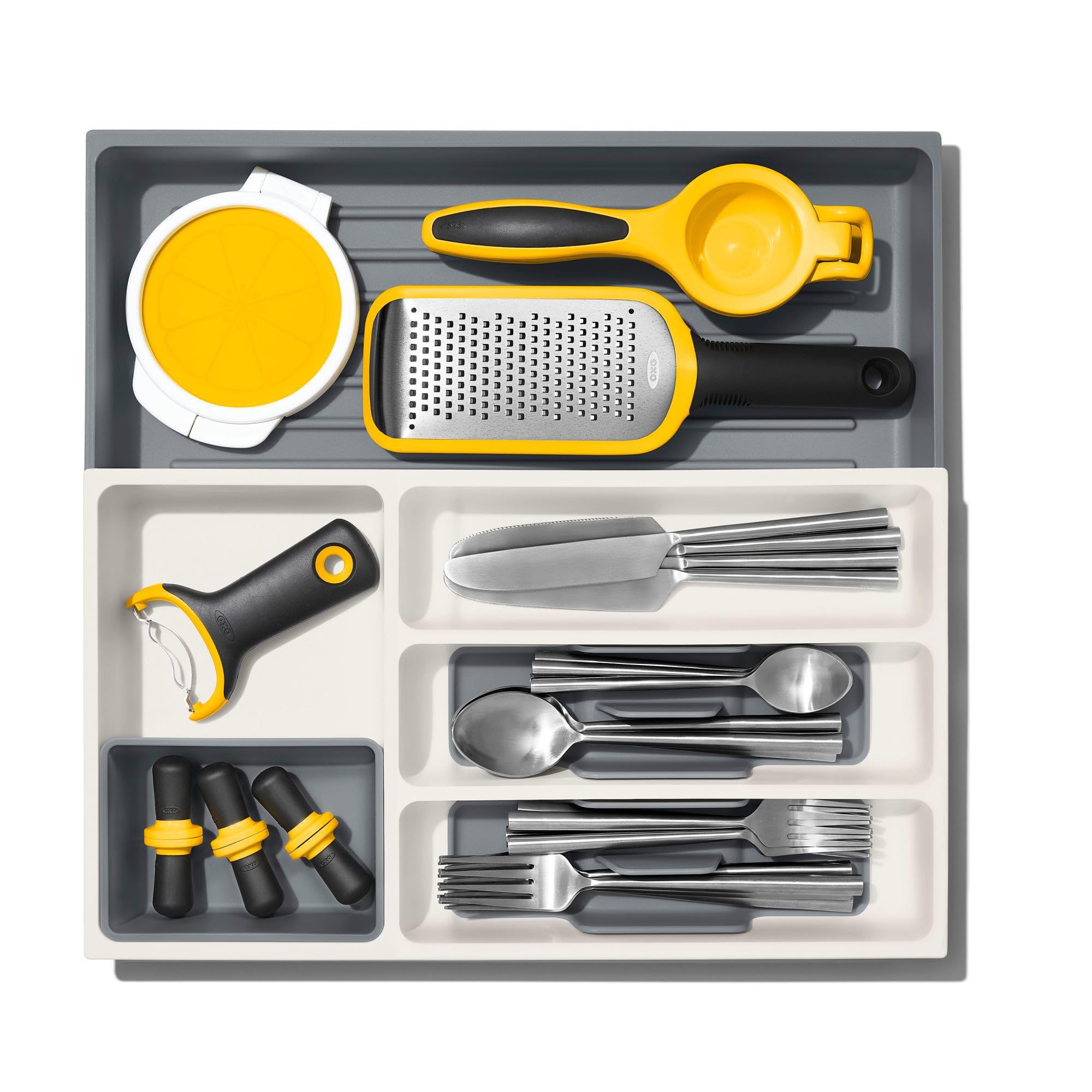 OXO Good Grips Expandable Utensil Drawer Organizer, Kitchen Organizers and Storage Drawer