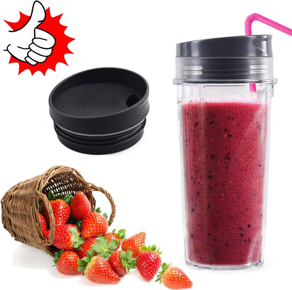 2 Pack 16 oz Blender Cups with Leakproof Sip Lids Compatible with Nutri Ninja, Replacement Single Serve Cups for BL660 BL663 BL740 BL770 BL780 BL810 BL771