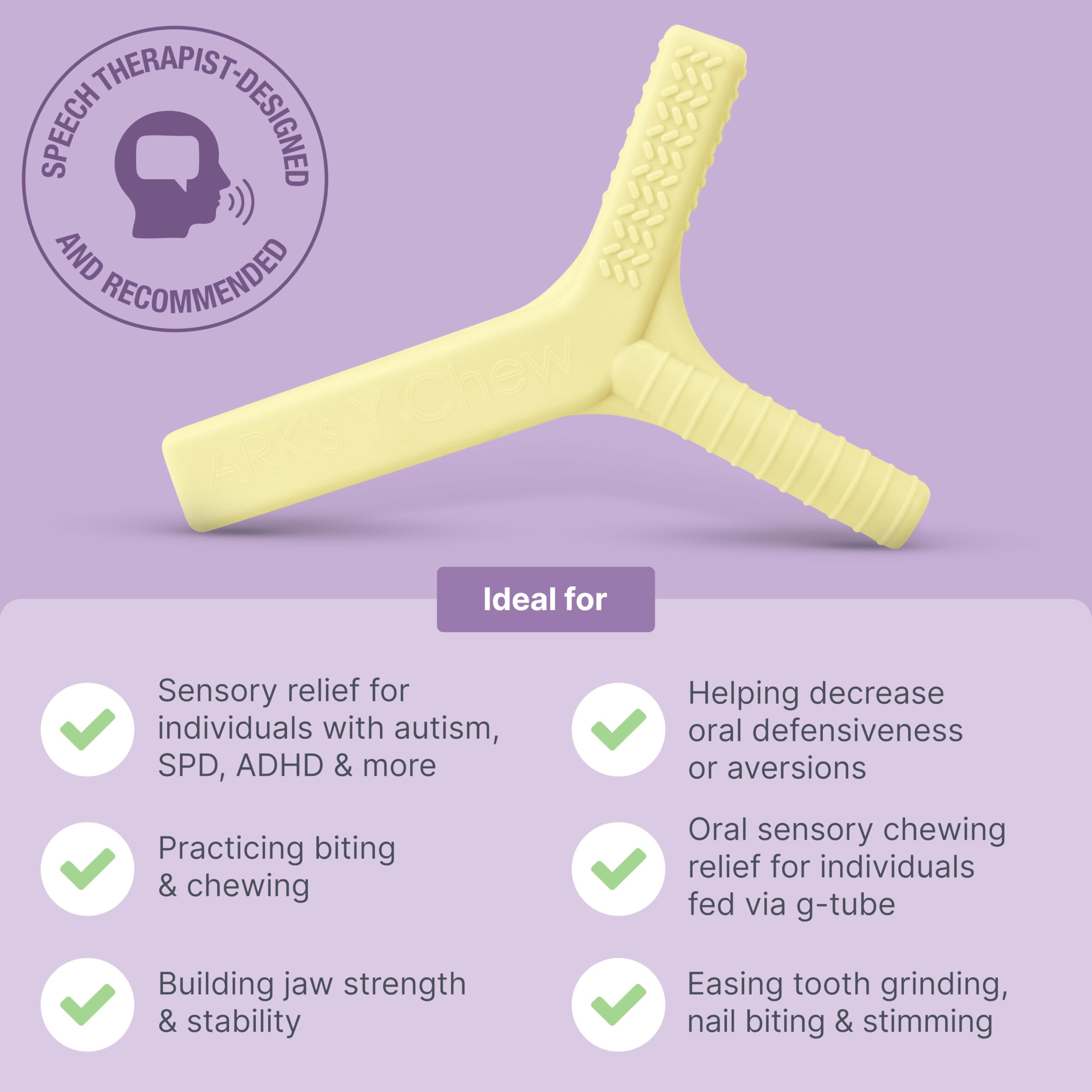 ARK's Y-Chew Oral Motor Chewy Tool (Blue)