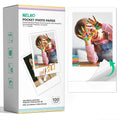 Nelko 52.3x90mm (2.06"x3.54") Premium Photo Paper, 100-Pack Genuine PP01 Pocket Printer Paper, Sticky Back Picture Paper, Compatible with Nelko PP01 Photo Printer, Easy to Peel Off, White