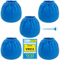 SpaceTent 5 Pack VRC2 Vacuum Filter for Armor All 2.5 Gallon and Vacmaster 1.5 to 3.2 Gallon Wet/Dry Vacuums, Part # VRC2, AA255 Replacement Cloth Filter, Filter Bags