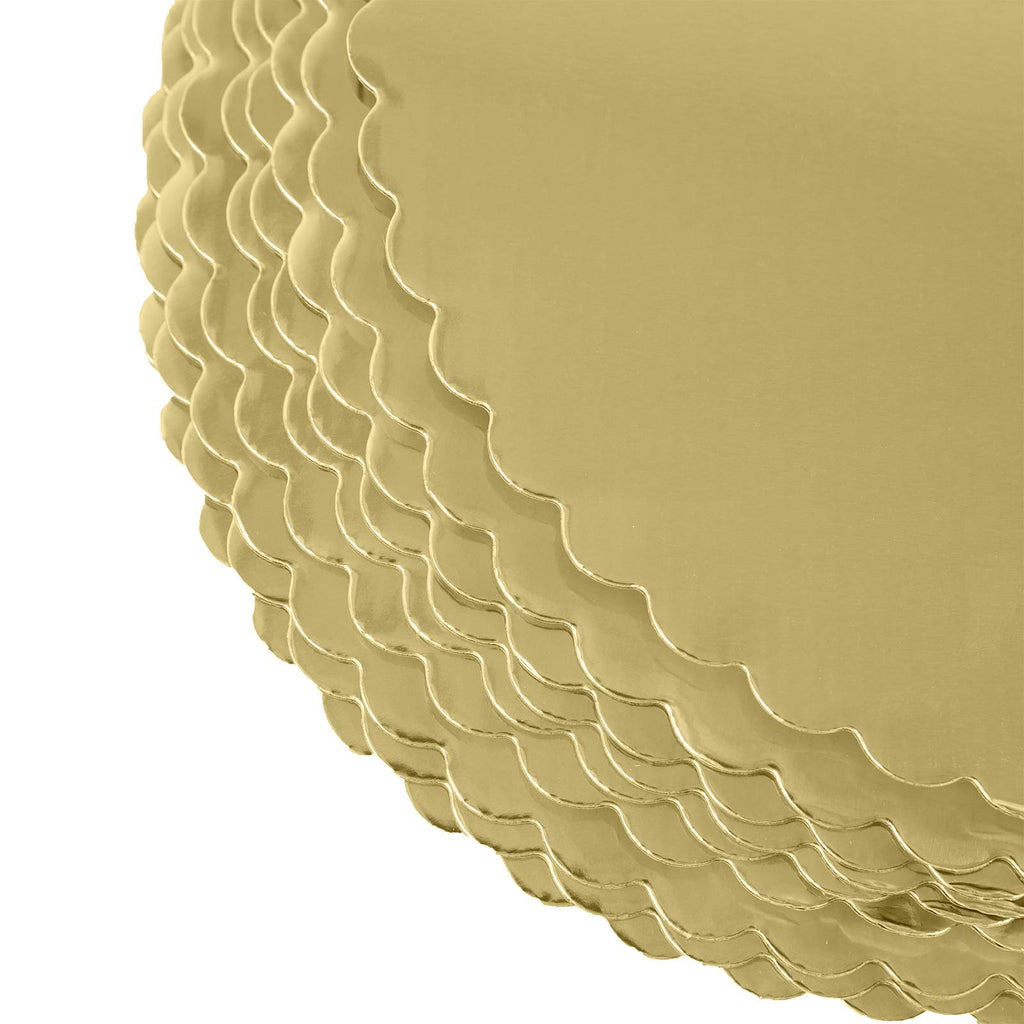 [25pcs] 10" Gold Cakeboard Round,Disposable Cake Circle Base Boards Cake Plate Round Coated Circle Cakeboard Base 10inch,Pack of 25