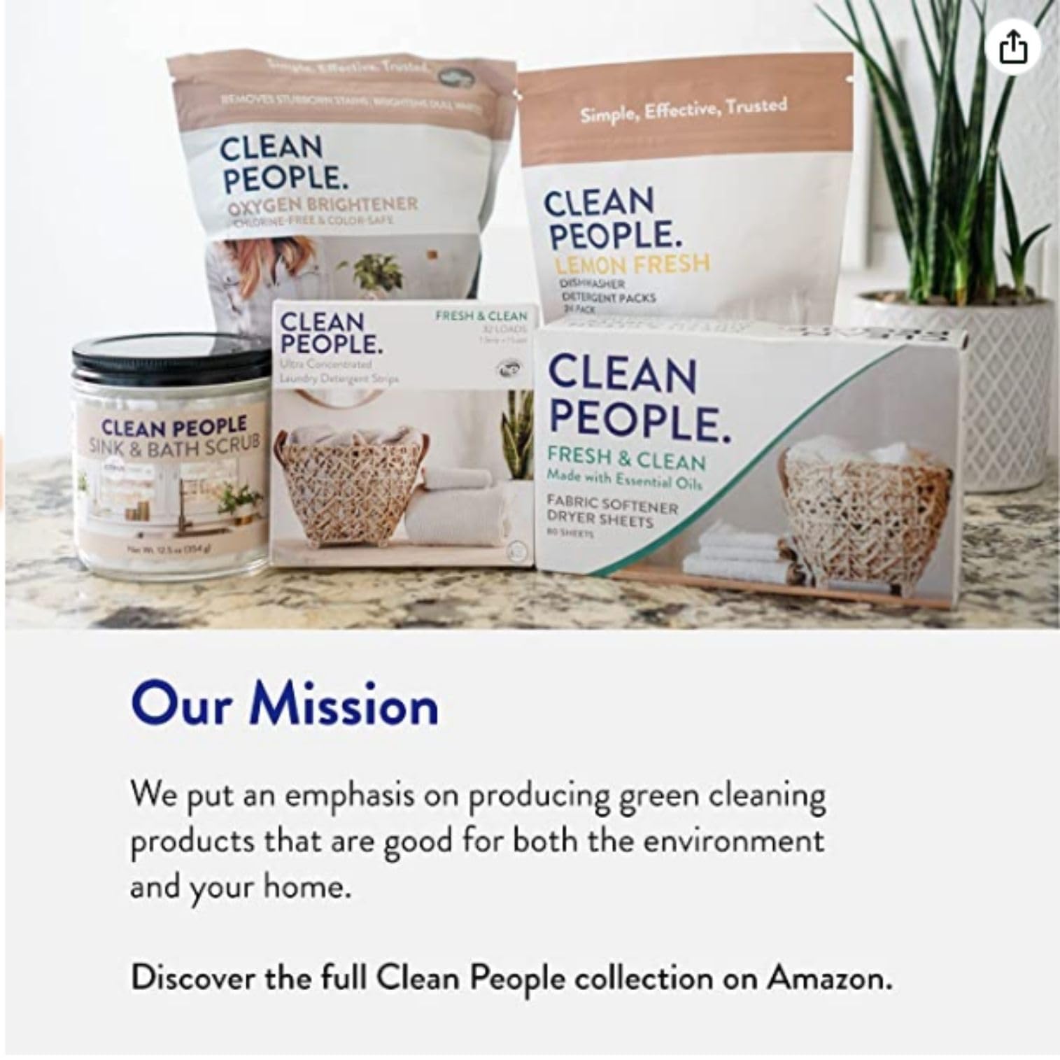 The Clean People Liquid Fabric Softener - Softens & Removes Static Cling - Vegan Scented Laundry Softener - Fragrance Free, 50 fl oz - 74 Loads
