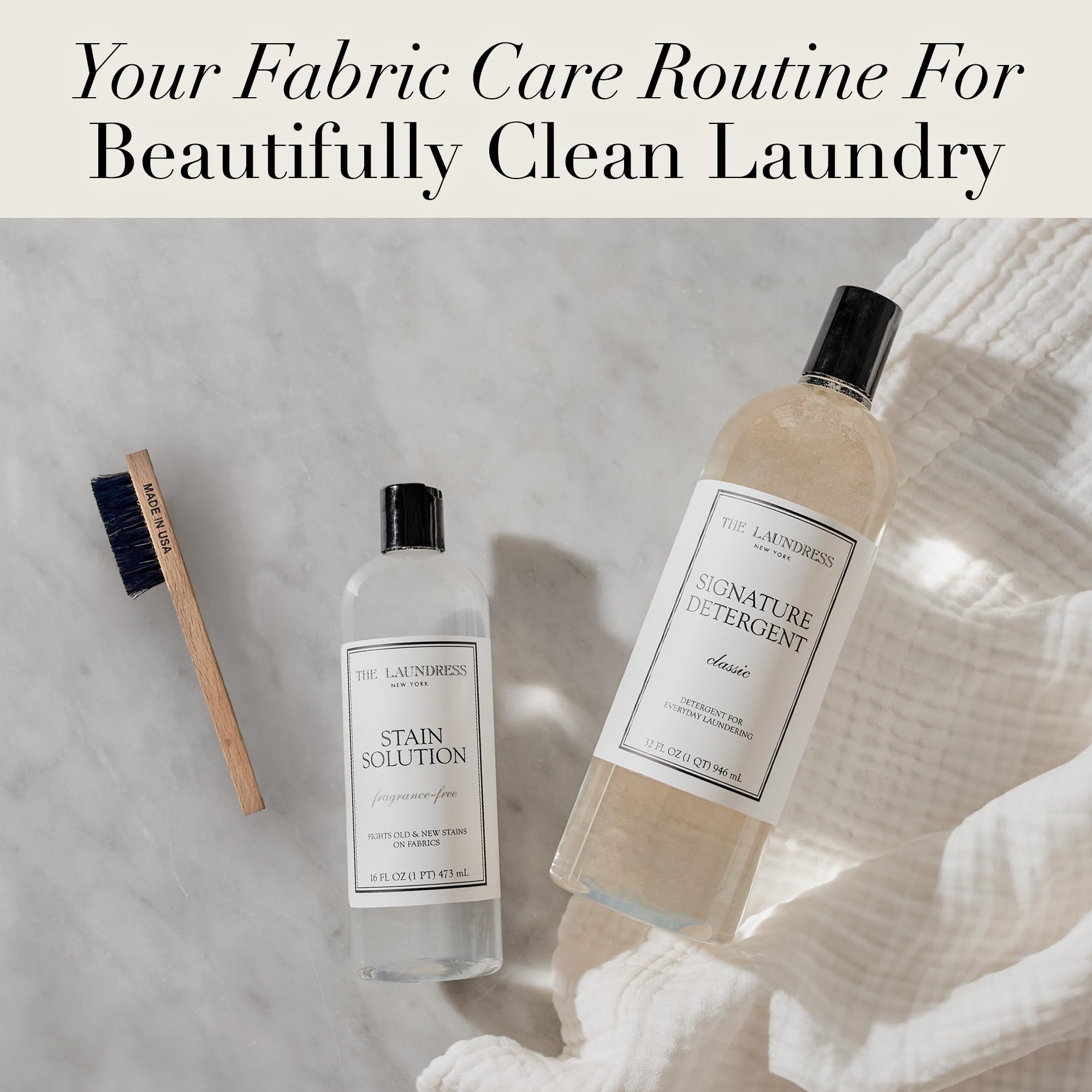 The Laundress Stain Brush, Laundry Brush for Stain Removal, Stain Brush for Clothes, Small Brush for Cleaning Small Spaces, Home Cleaning