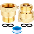 WHK Hose Bib Backflow Preventer Vacuum Breaker,Garden Hose Check Valve to Connect 3/4 Inch Outdoor Faucet Spigot,Sprinkler,RV,Anti-Siphon,2 Packs