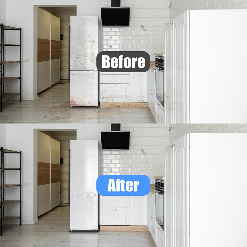 Mini Fridge Silicone Mat with Raised Edge，23.6''x23.6''x0.7'',Under Washing Machine Pad Under Mini Refrigerator Freezer Protect from Appliance Leaks Water Spills Absorbent, Easy to Clean (black)