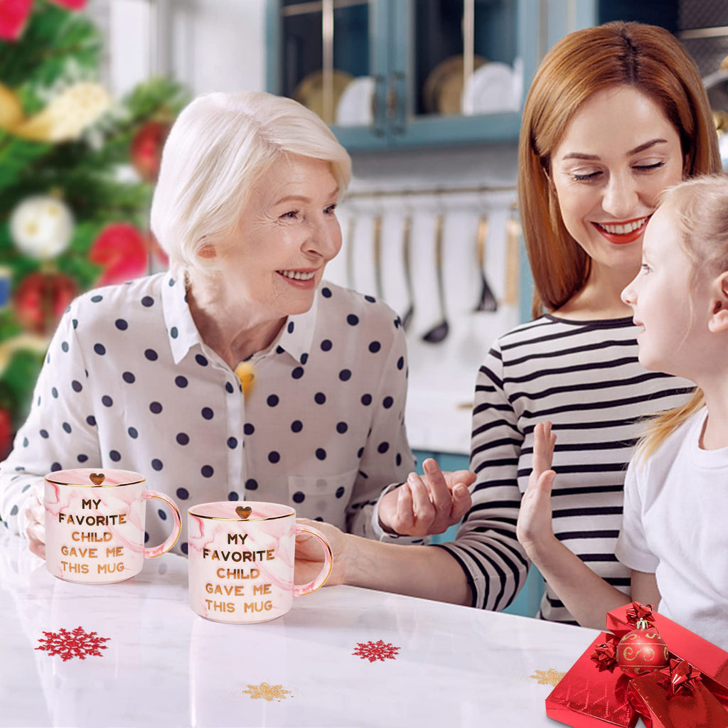 Gifts for Mom Dad from Daughter Son Funny Coffee Mug Gifts Ideas Personalized Christmas Birthday Mother's Day Gift for Mom Grandma Nana Cadeau Noel