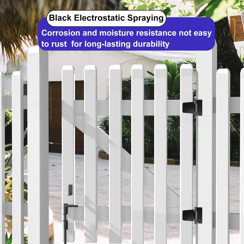 Matomtak 2pcs 12 Inch Heavy Duty Cane Bolt Gate Drop Rod Extra Thick Hardware Ground Latch Dia of 19/32" Gate Bolt for Wood PVC Vinyl Metal Fences Gates