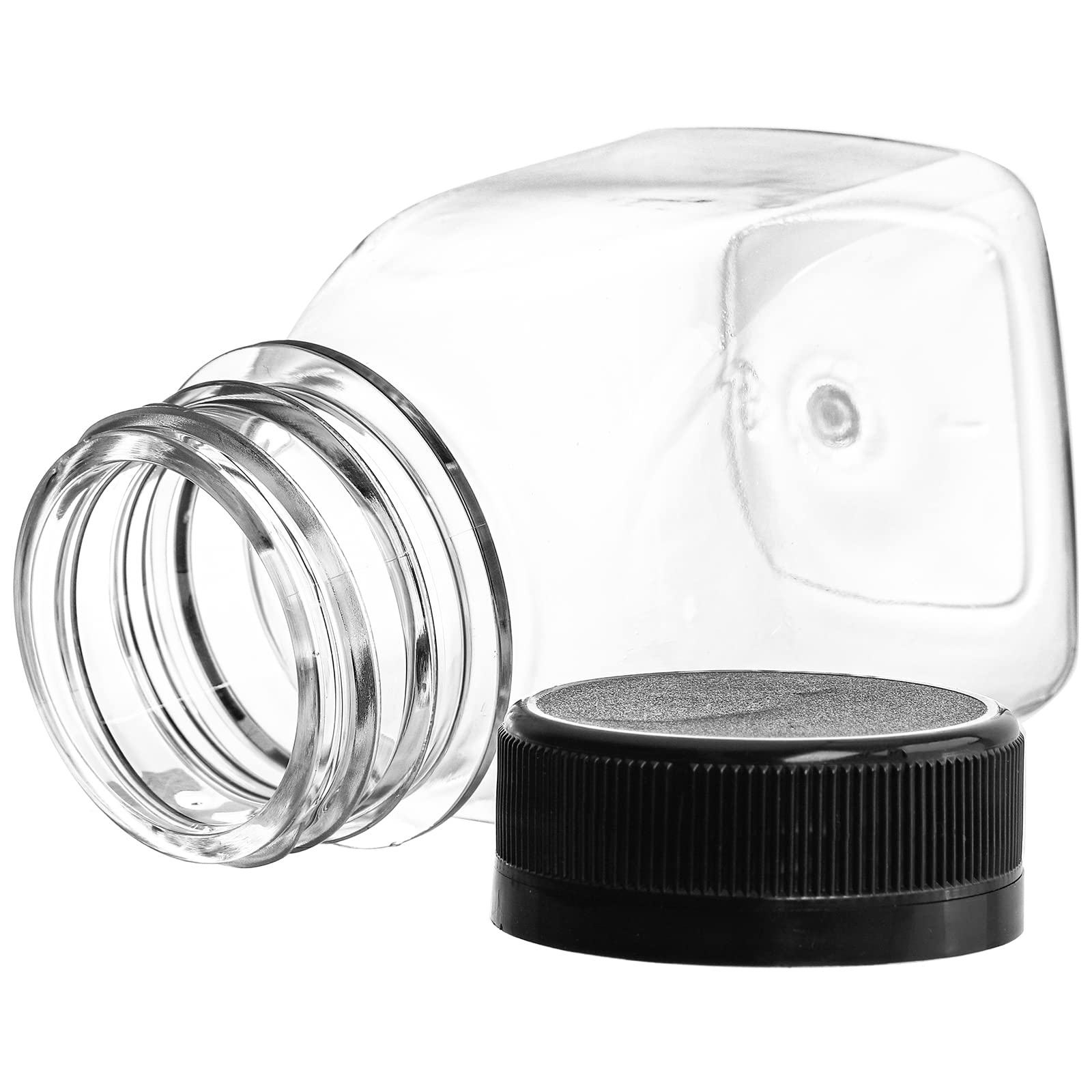 Dicunoy 30 Pack 4 OZ Plastic Juice Bottles with Lid, Mini Ginger Shot Bottles, Empty Small Drink Containers for Mini Fridge, Reusable Small Beverage Bottle for Juice, Smoothie, Milk, Cold Beverage