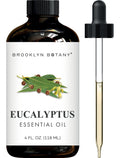 Brooklyn Botany Eucalyptus Essential Oil - Huge 118 ml - 100% Pure and Natural - Premium Grade with Dropper - for Aromatherapy and Diffuser