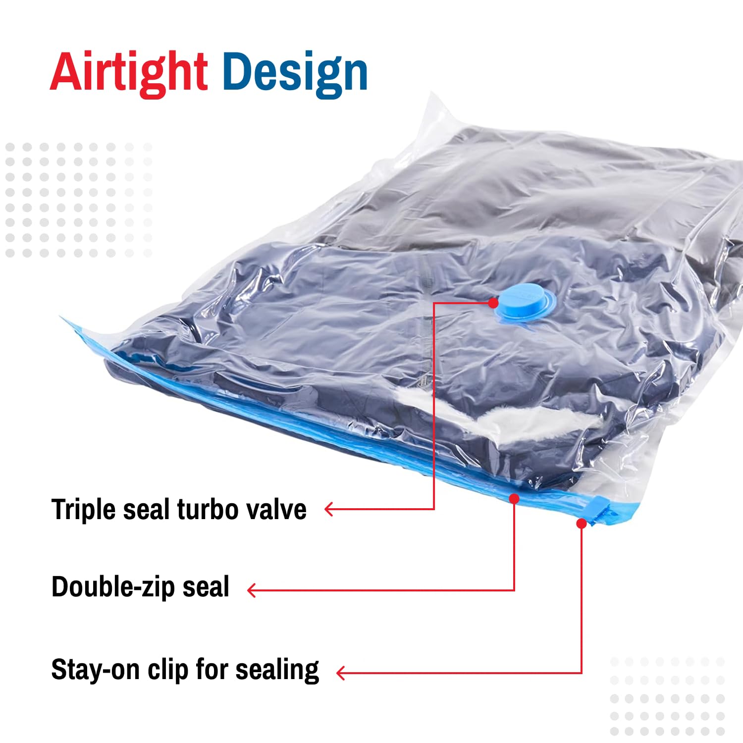 Spacesaver 8 Pack Vacuum Storage Bags Large - 32 x 24 Inch Vacuum Sealer Bags for Clothes, Bedding, Comforters - 80% More Storage - Hand Pump Included for Travel