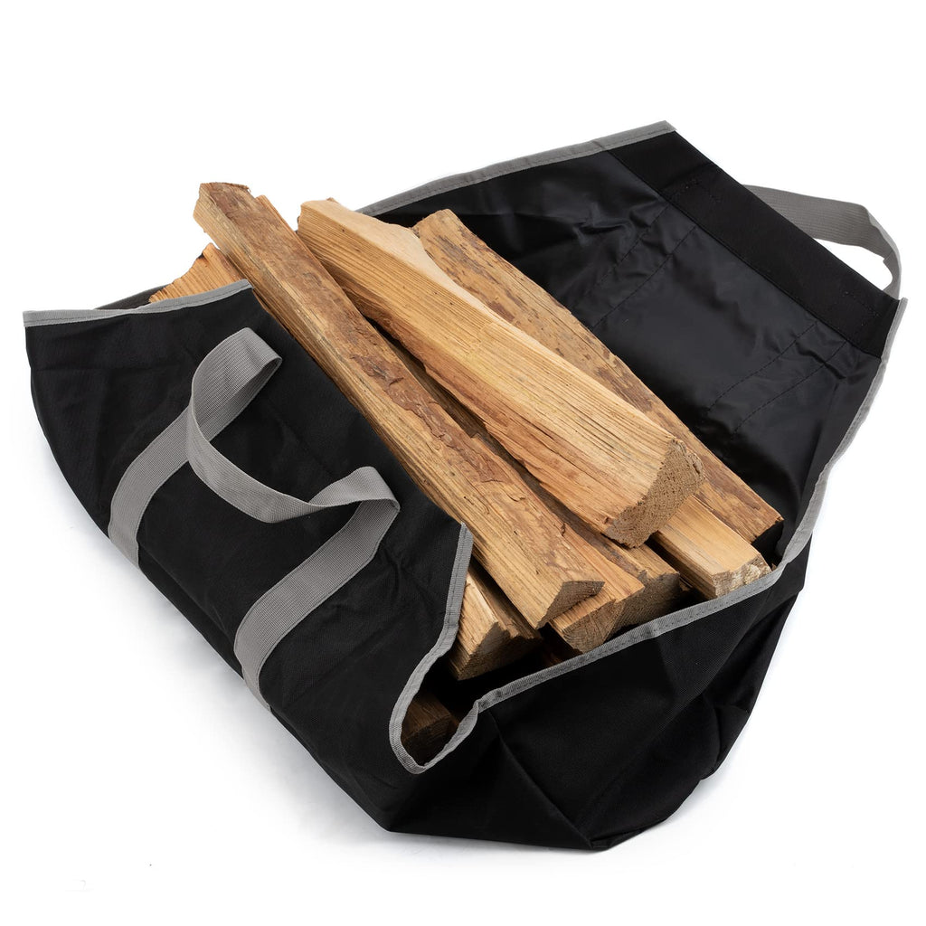 Stanbroil Firewood Log Carrier, Canvas Log Storage Totes Wood Stove Accessories, Log Holder for Fireplace or Camping