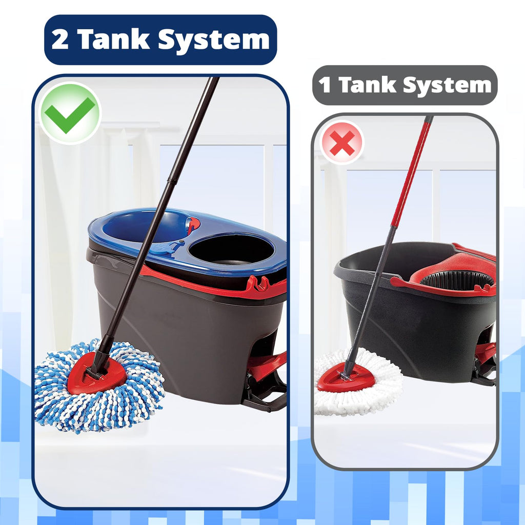 Spin Mop Head Refill, 6Pcs Rotating Triangle Mop Head, Microfiber, Machine Washable
