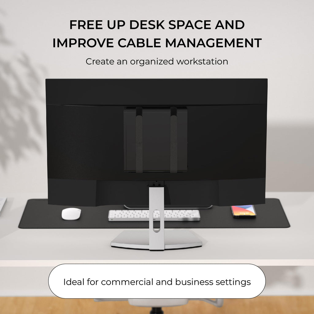 HumanCentric Universal Wall and VESA Mount, Adjustable Strap for Small Computers, UPS Units, Cable Boxes, Modems and Other Electronic Devices, Mounts on The Wall or Back of a Computer Monitor