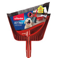 Vileda Pet Pro Broom with Step-On Dustpan and 3-Piece Handle | Remove 99% Dust and Dirt in One Sweep