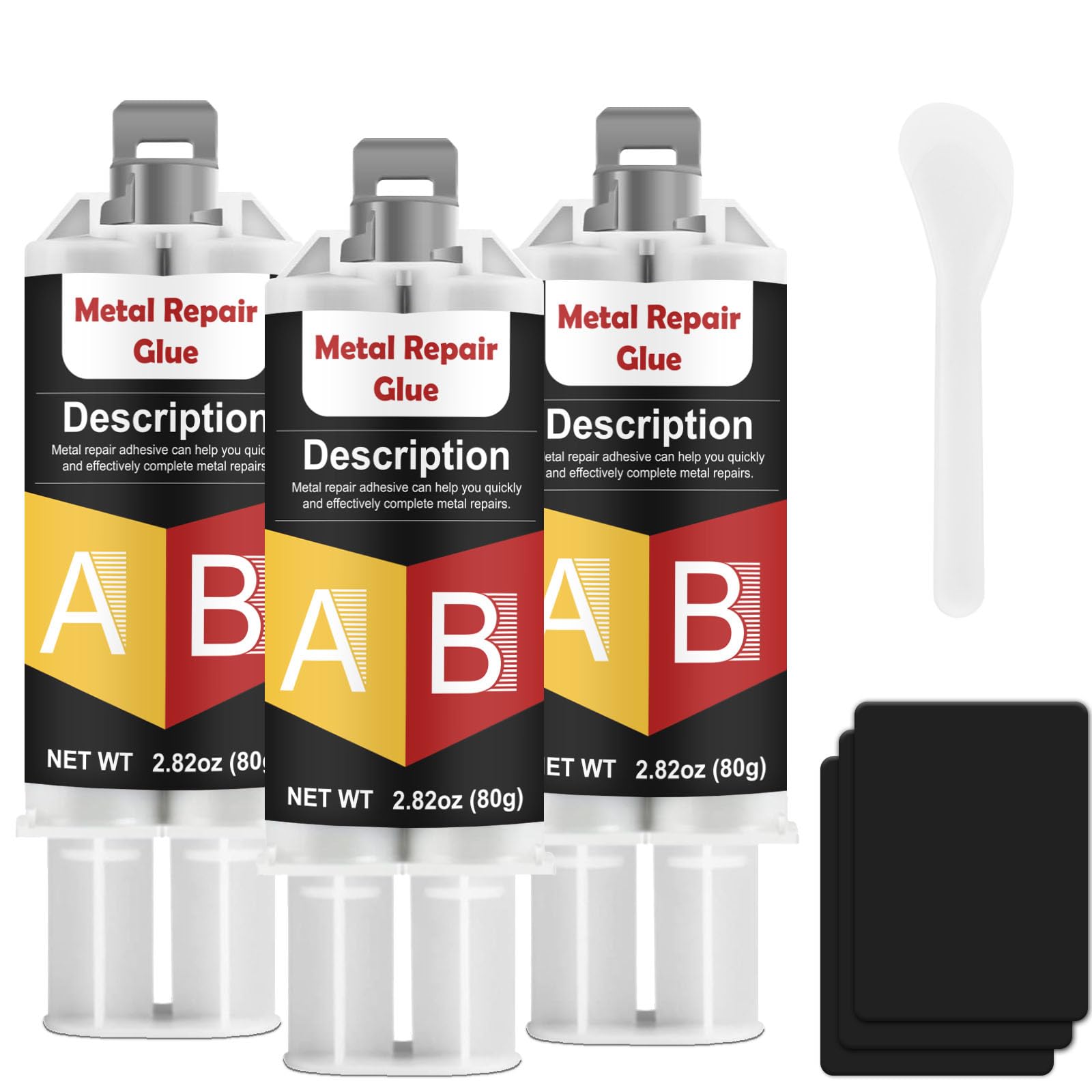 GDDP Metal Glue 240g, 2 Part Epoxy Resin Metal Welding Glue, Heavy Duty for Welding Aluminum, Tiles, Sealing, Adhesive for Metal, Plastic, Steel, Ceramics