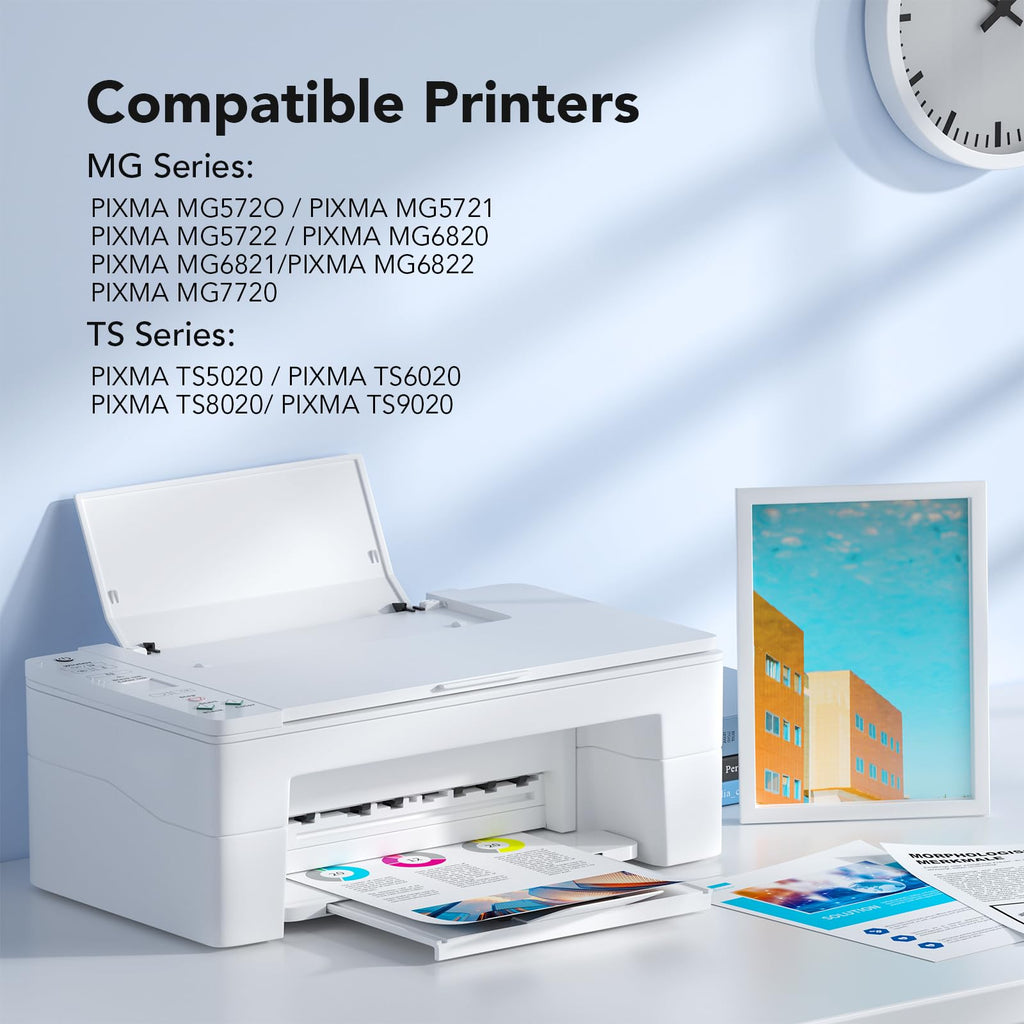 PGI-270XL CLI-271XL Compatible Ink Cartridges Repaclement for Canon PGI270 CLI271 XL Combo Pack for Canon PIXMA MG6820 MG6821 TS6020 TS5020 Printer（5 Pack）