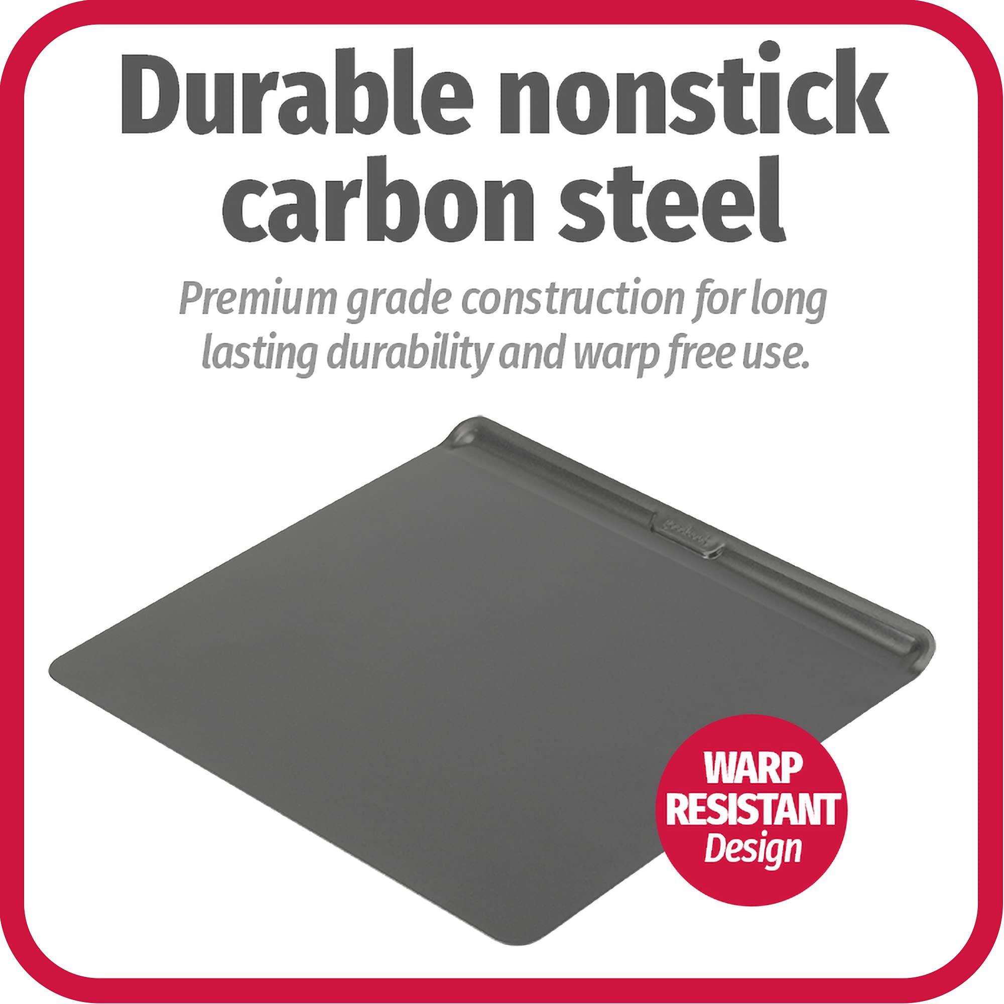 Good Cook AirPerfect Nonstick Large Cookie Sheet Baking Pan, Insulated Carbon Steel, 16" x 14"