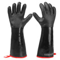 GEEKHOM 18-Inch Heat Resistant BBQ Gloves 932°F Waterproof Long Sleeve Cooking Gloves, Non-Slip Silicone Grip Grill Gloves for Grilling, Smoker, Oven, and Kitchen Use
