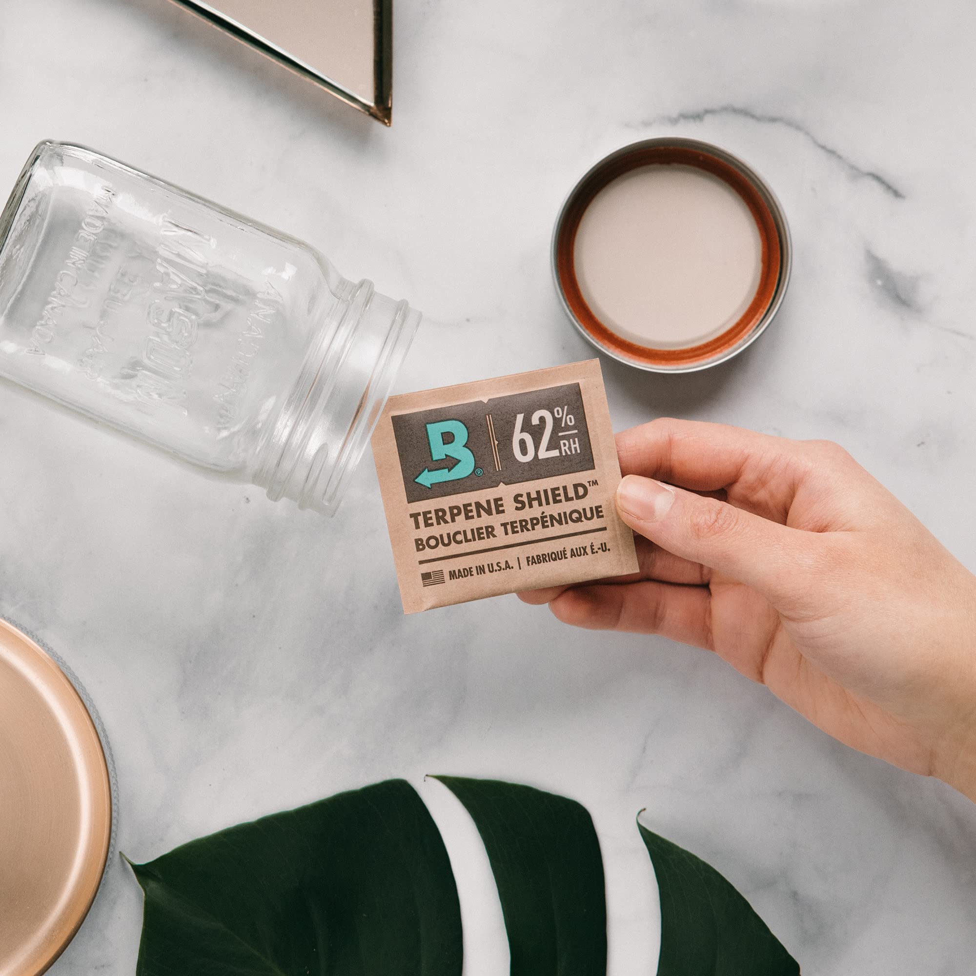 Boveda 62% RH Size 8-10 Pack Two-Way Humidity Control Packs-For Storing 1 oz of Botanicals-Moisture Absorber for Small Storage Containers-Humidifier Packs-Hydration Packets w/Resealable Bag