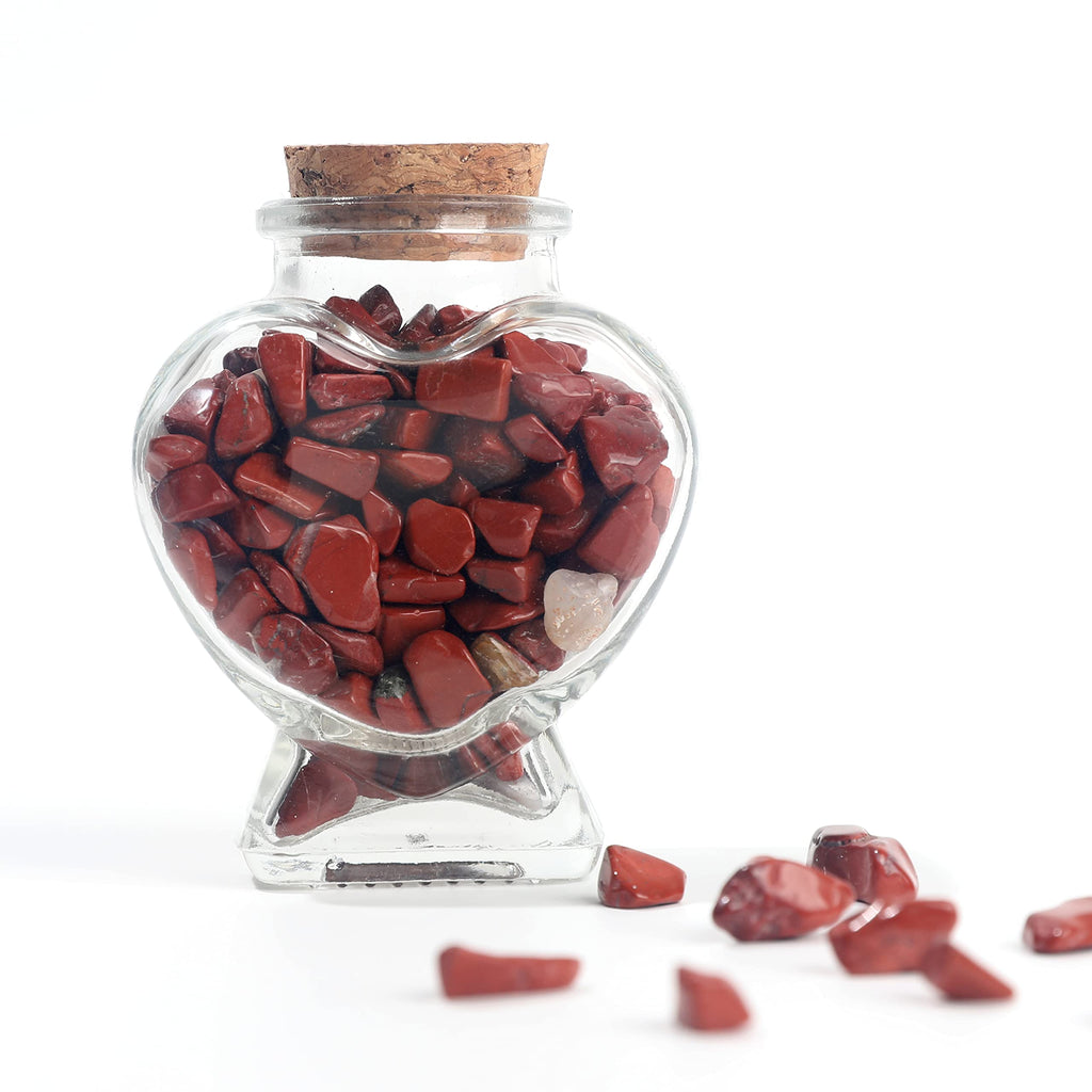 Magic Season Decorative Glass Bottles with Cork Stoppers (80 ml Heart-Shaped Bottles / 6 Pcs)