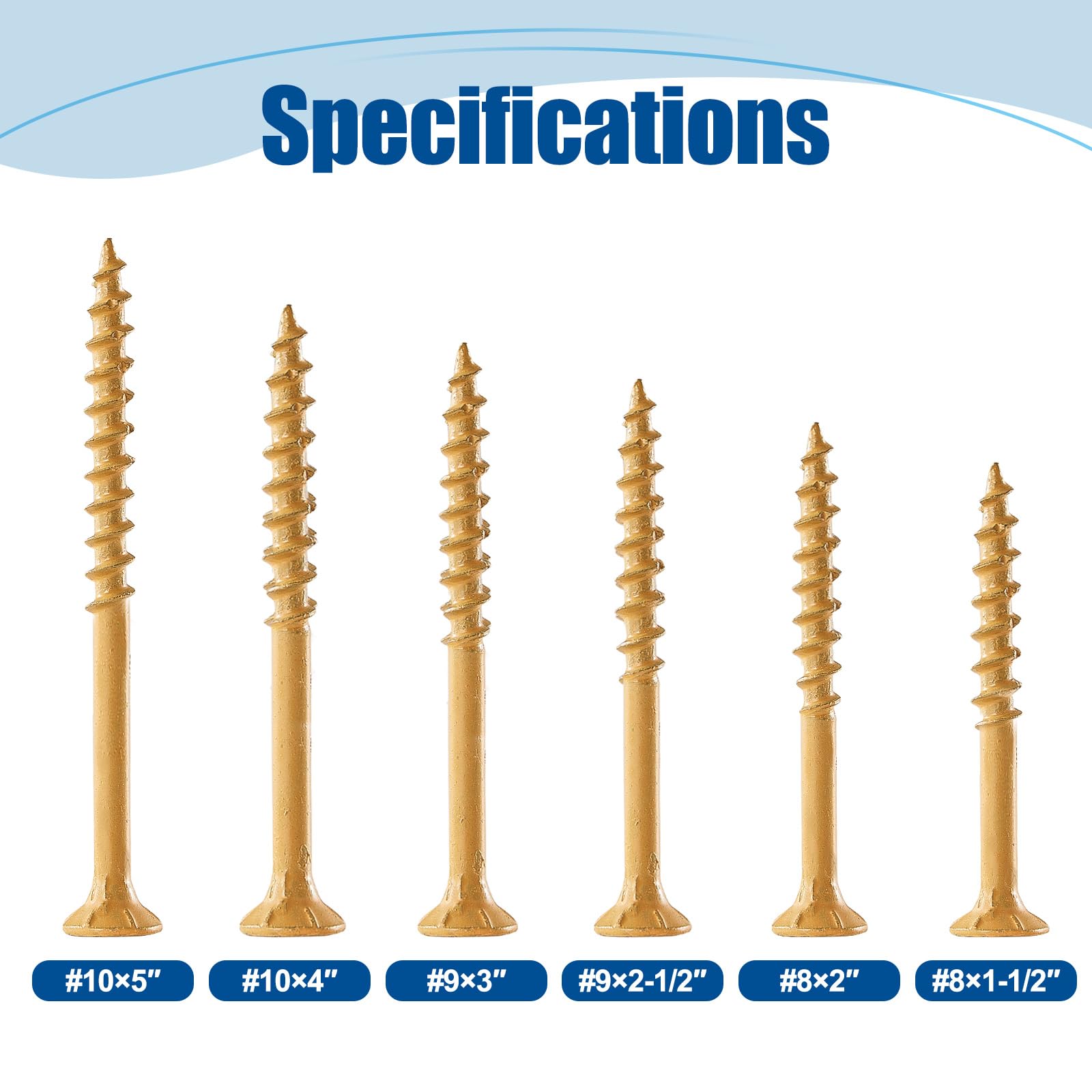 ANCHOREASE Wood Screws #8×1-1/2″, 300 Pcs, Deck Screws, Rust Resistant, Exterior Epoxy Coated, Outdoor Decking Screws, Torx/Star Drive Head Deck Screw, 2 Pcs T25 Star Bit Included, Tan
