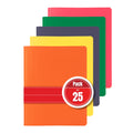 Hilroy 3-Prong Report Covers, 8-1/2" x 11", 25 Per Pack, Assorted Colours (06249)