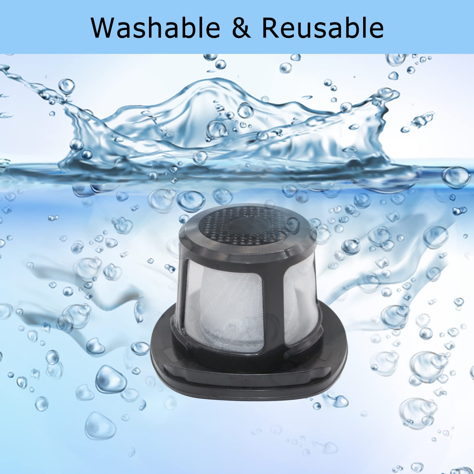 Aolleteau Filter Compatible with Bissell Adapt Ion and PowerLifter Ion 2-in-1 Cordless Stick Vacs Models 2286, 22862, 2286A, 2482, 2387, 3190A, 31921, 31927, Compare to Part# 1616322 (2 Pack)